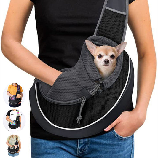 Portable Crossbody Pet Carrier Bag – Outdoor Dog & Cat Travel Sling
