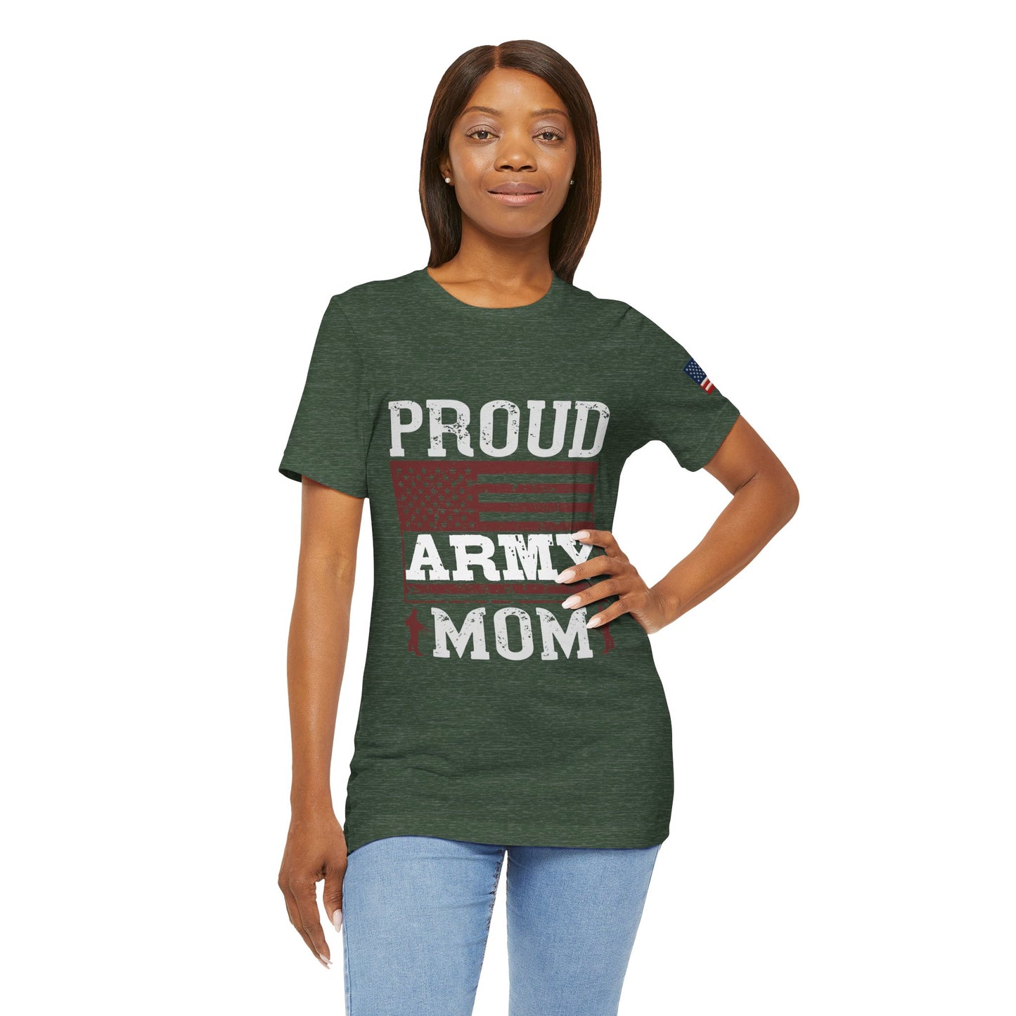 Proud Army Mom Tee – USA Pride Military Mom Tribute T-Shirt