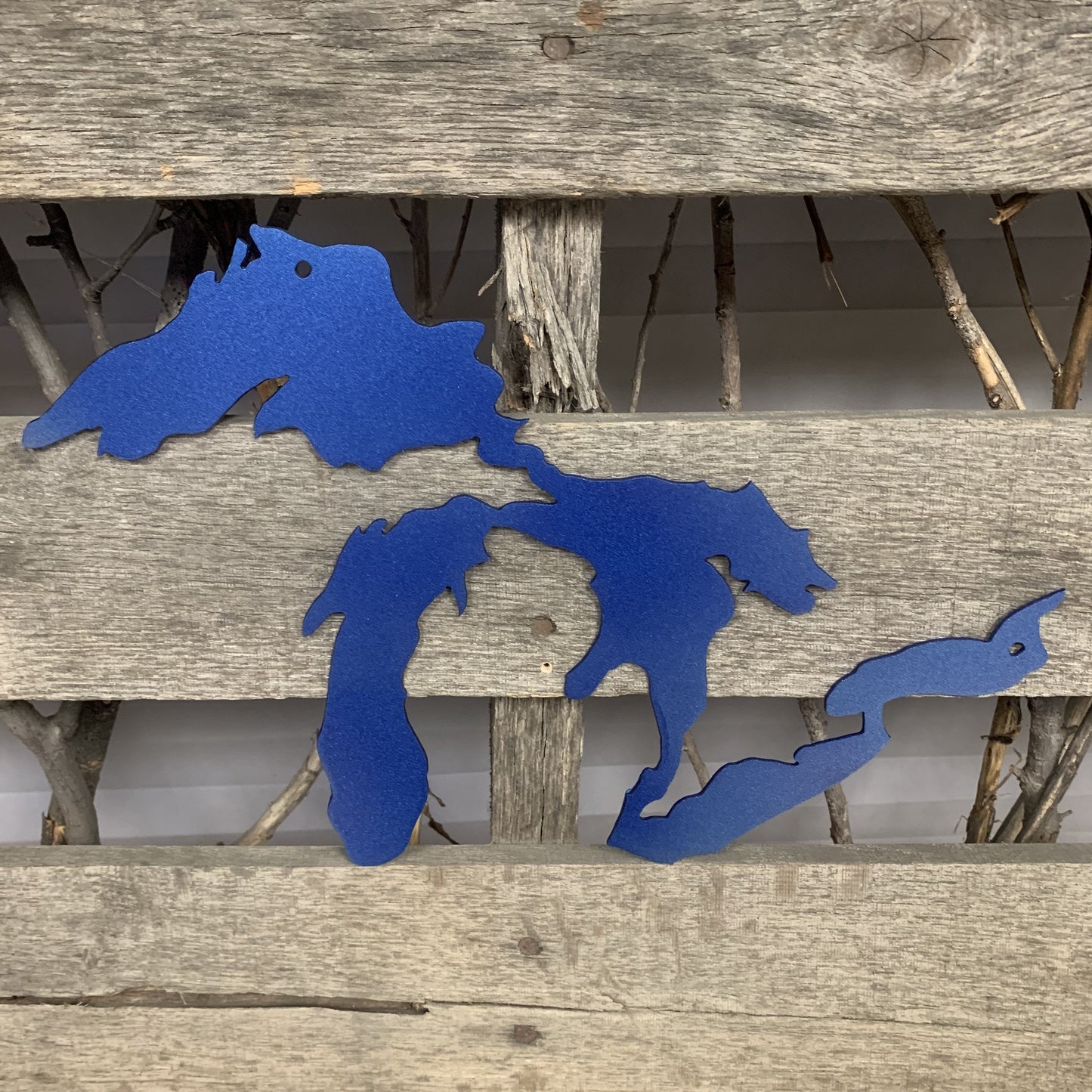 Blue Great Lakes Sculpture