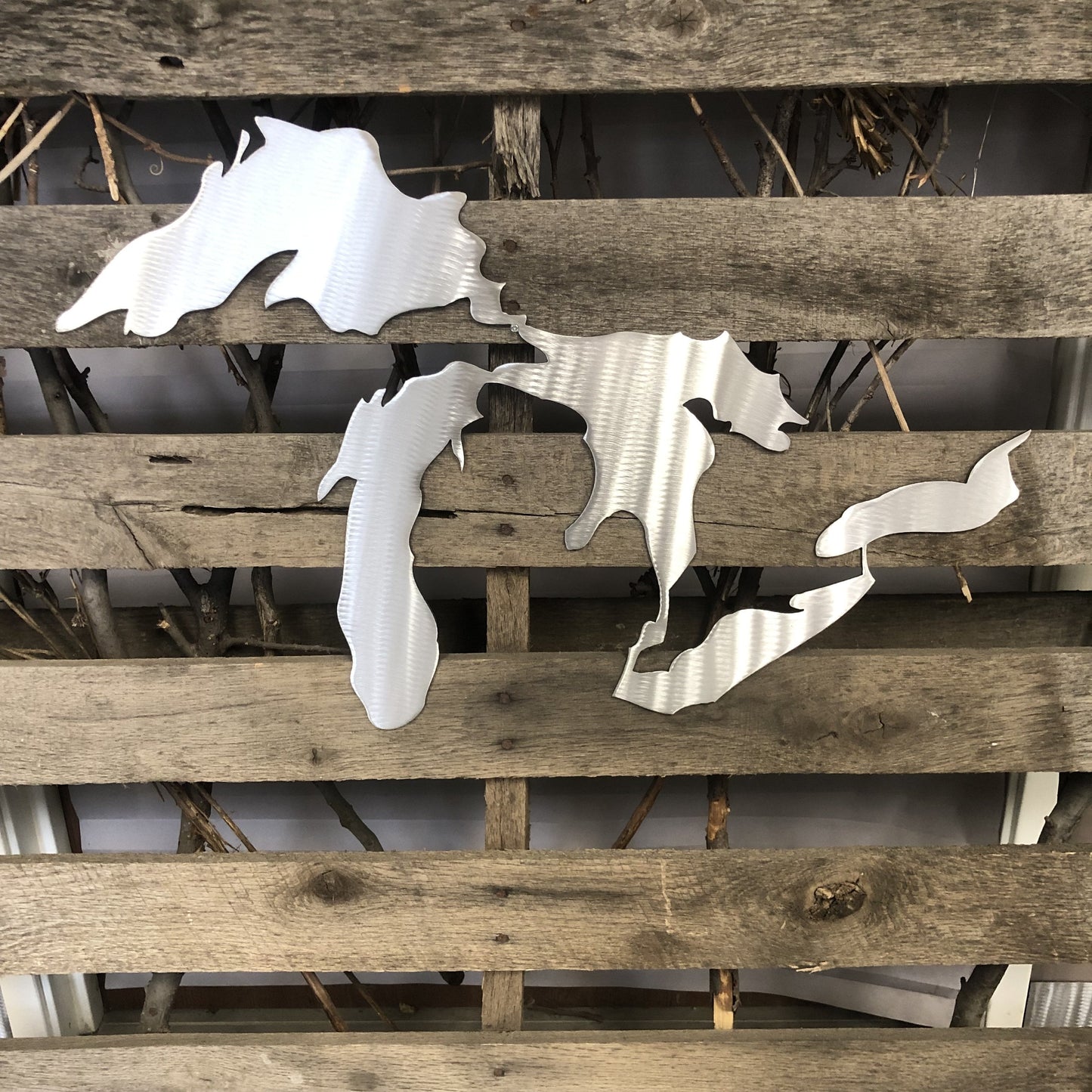 Silver Great Lakes Sculpture