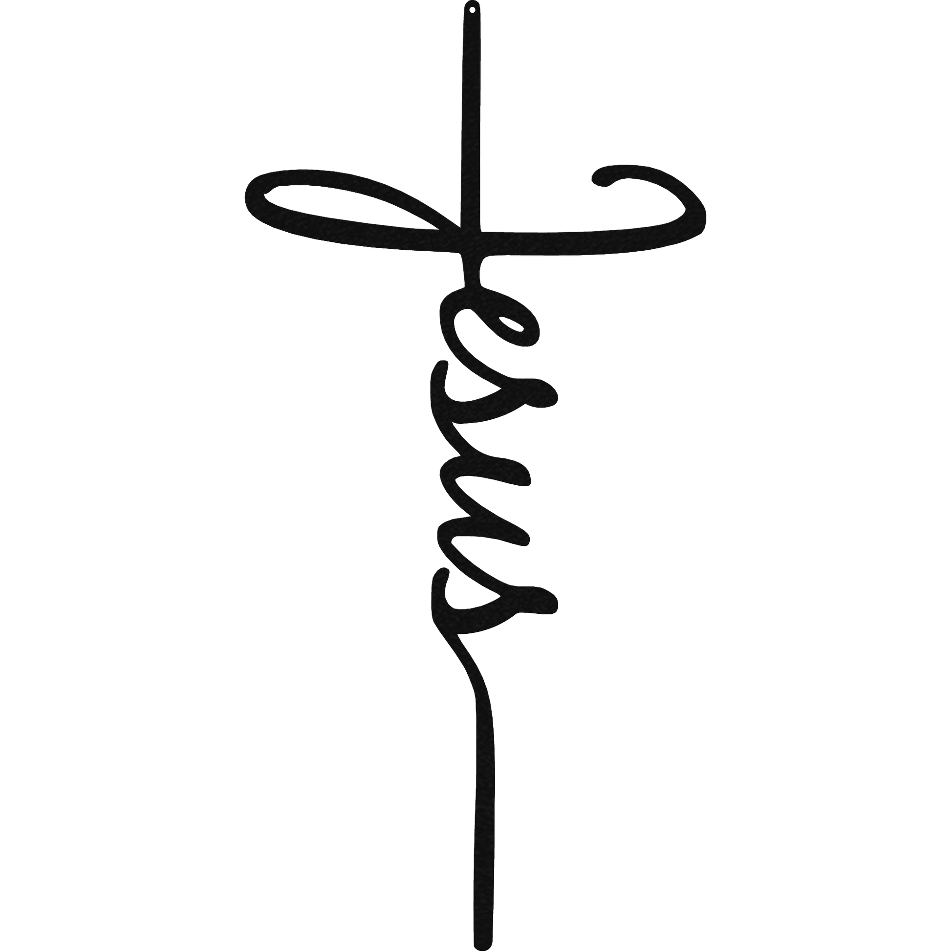 Religious wall sign – Jesus cross design made from 16 gauge steel