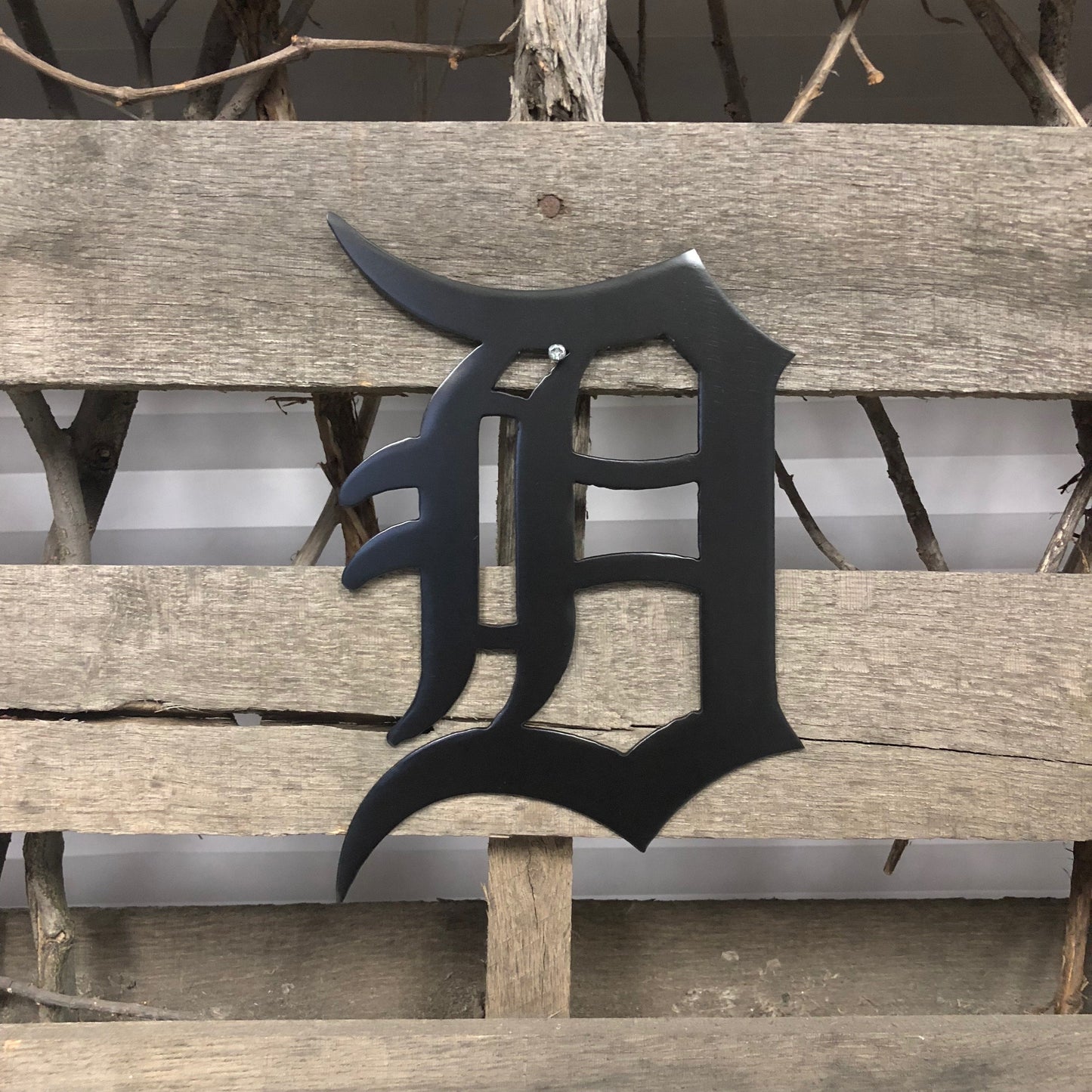 Black Old English D  Detroit Tigers