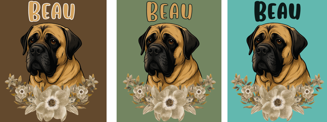 Examples of Pet Design Options