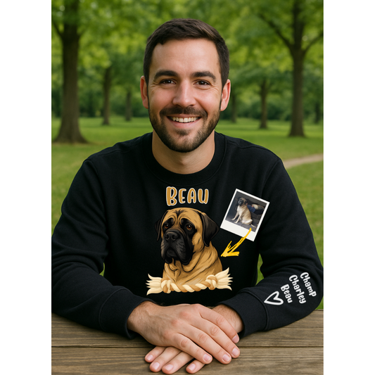 Love Your Pet Customized w/ Arm Design Unisex Heavy Blend™ Crew Neck