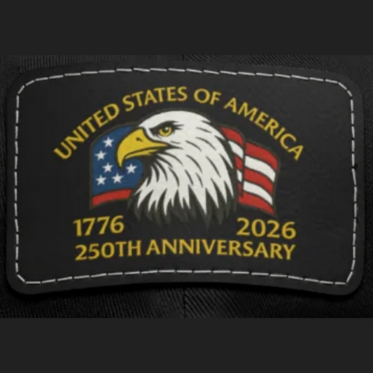 250th Anniversary Leather Patch Hat – Adjustable Chino-Twill Dad Cap