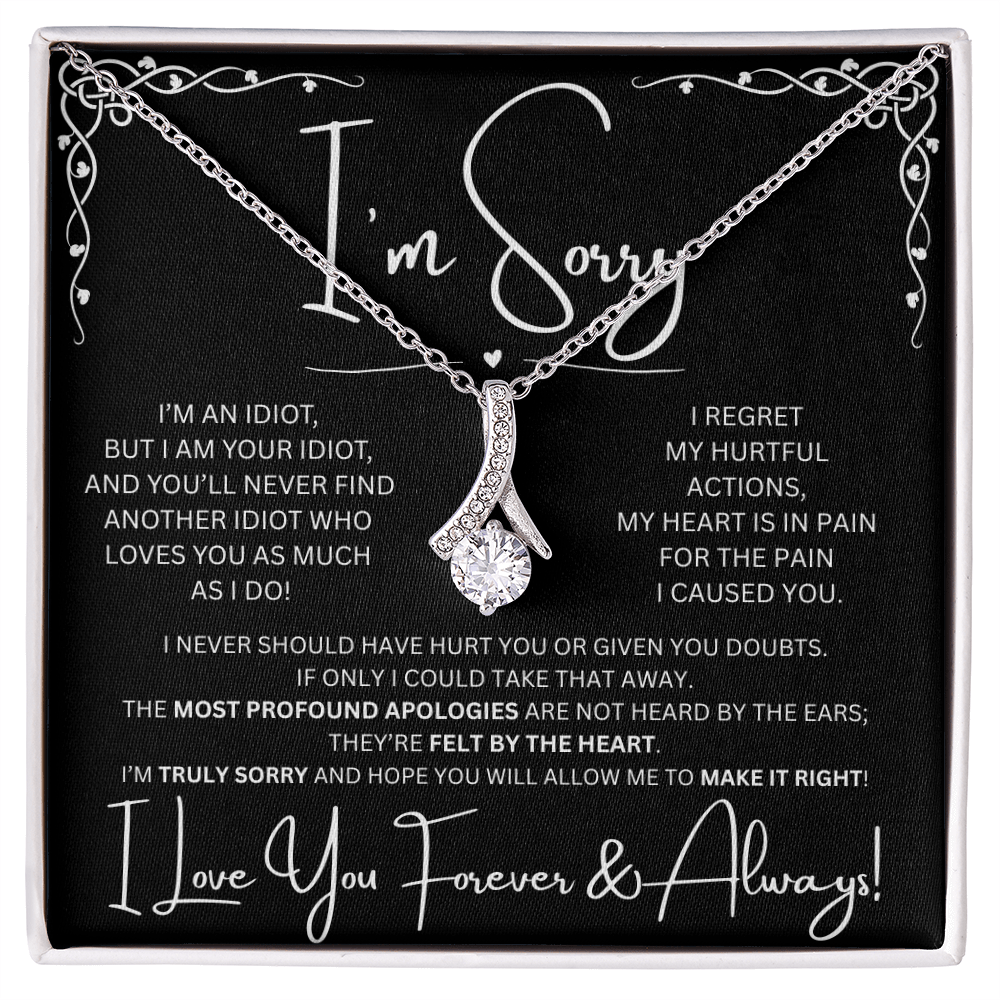 I'm Sorry Alluring Beauty Necklace in Two-Toned Box