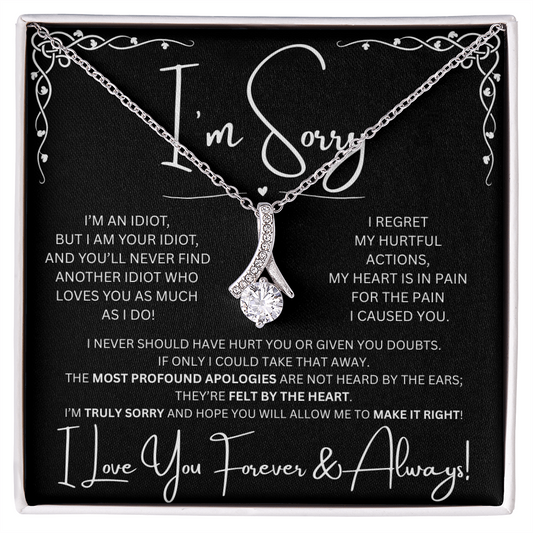 I'm Sorry Alluring Beauty Necklace in Two-Toned Box