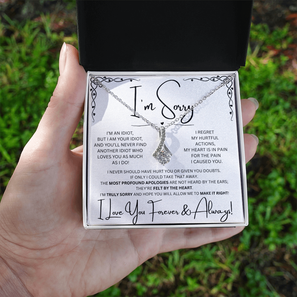 I'm Sorry Alluring Beauty Necklace in Two-Toned Box