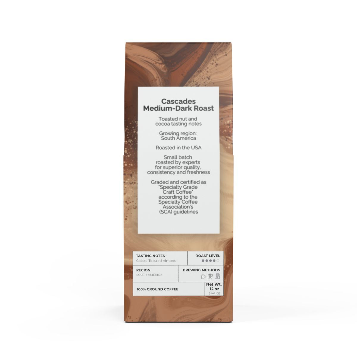 Cascades Coffee Blend (Medium-Dark Roast) - RS Custom Brewing Co.