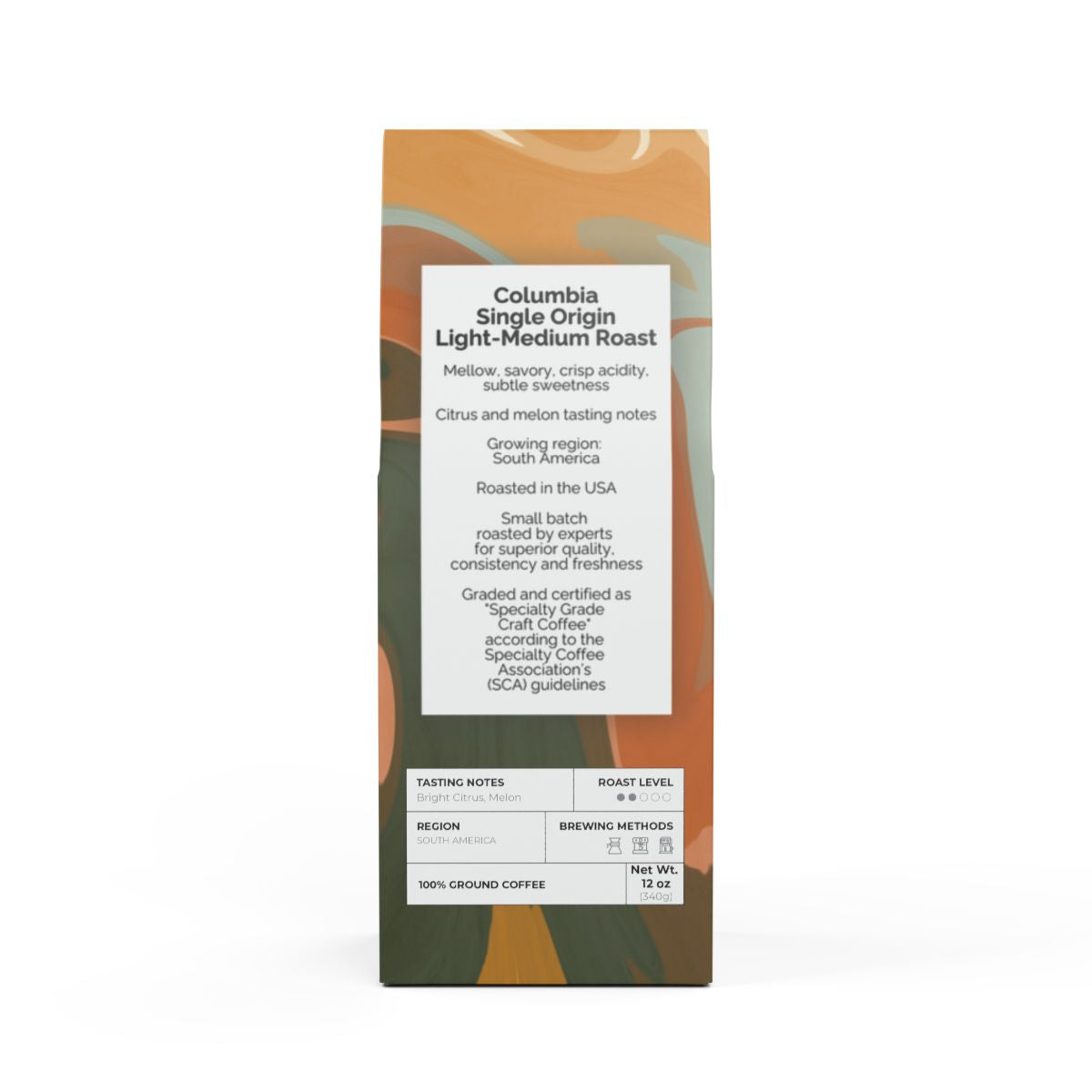 Colombia Single Origin Coffee (Light-Medium Roast) - RS Custom Brewing Co.