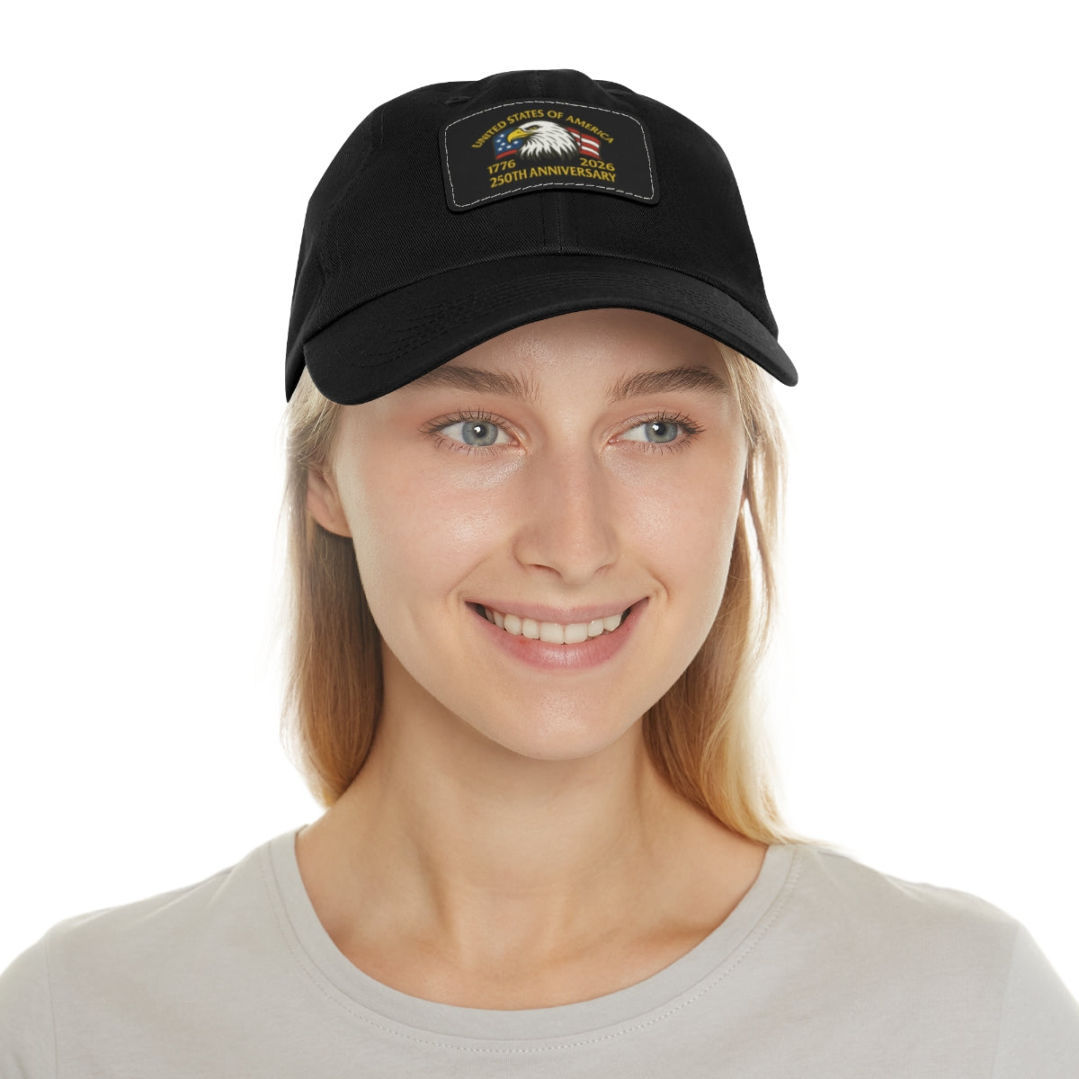 250th Anniversary Leather Patch Hat – Adjustable Chino-Twill Dad Cap