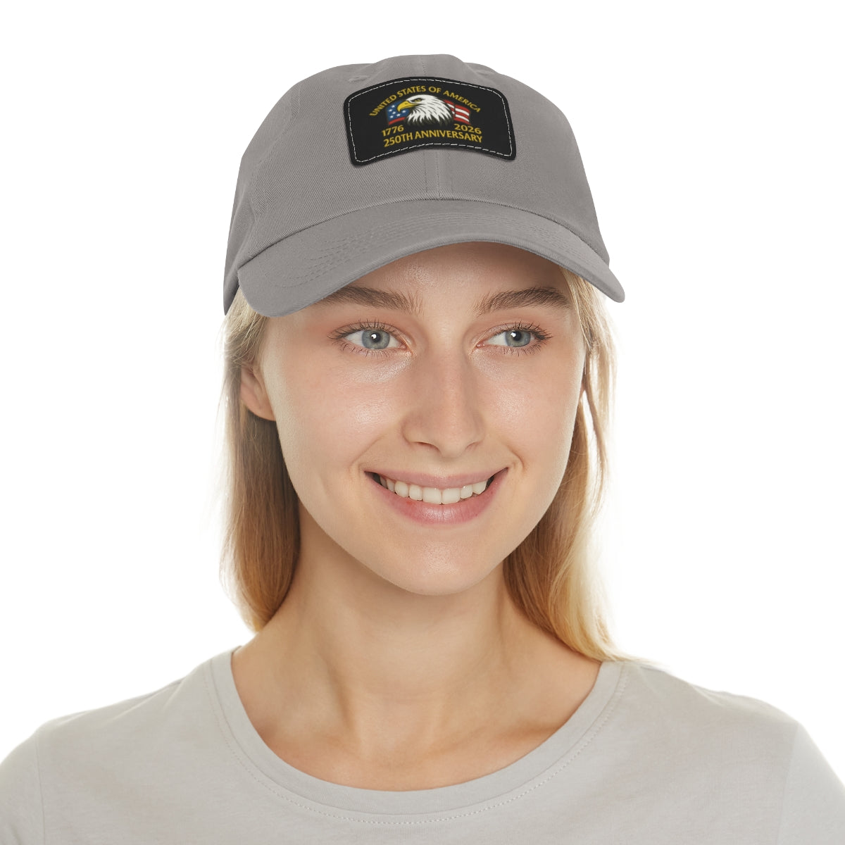 250th Anniversary Leather Patch Hat – Adjustable Chino-Twill Dad Cap