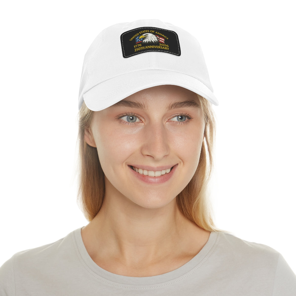 250th Anniversary Leather Patch Hat – Adjustable Chino-Twill Dad Cap