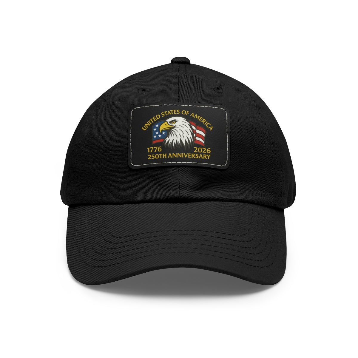 250th Anniversary Leather Patch Hat – Adjustable Chino-Twill Dad Cap