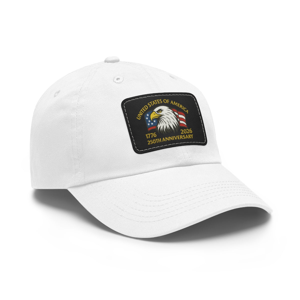 250th Anniversary Leather Patch Hat – Adjustable Chino-Twill Dad Cap