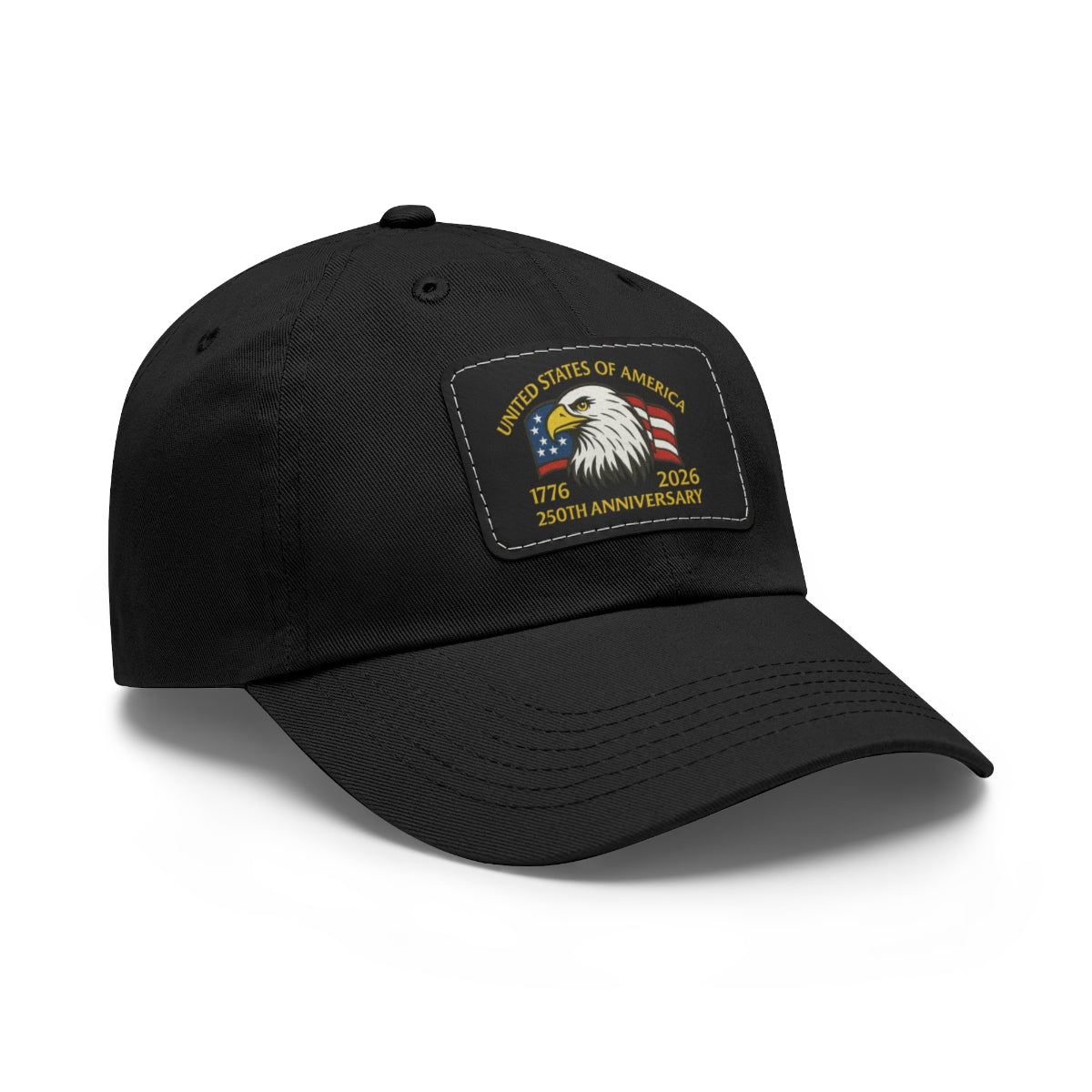 250th Anniversary Leather Patch Hat – Adjustable Chino-Twill Dad Cap