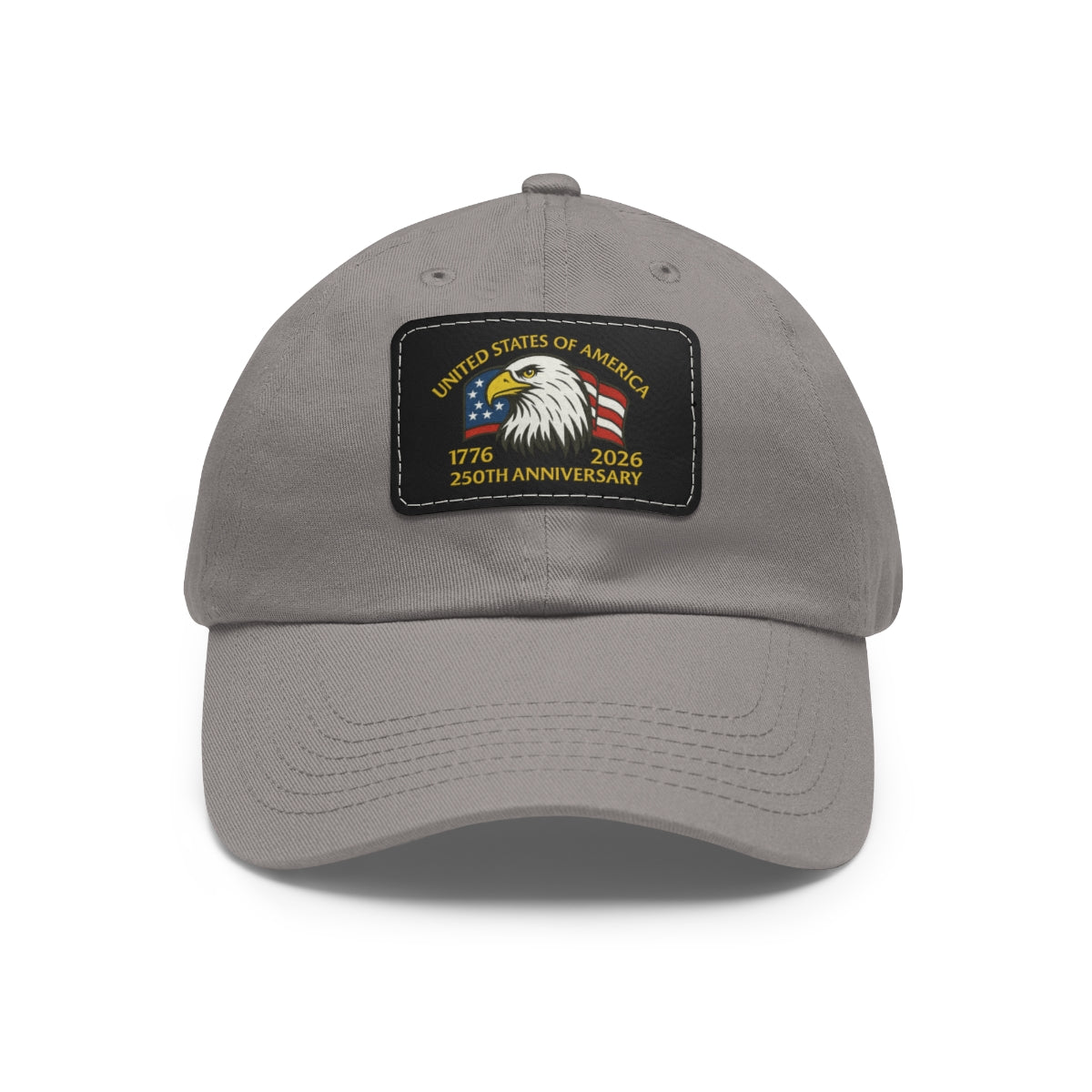 250th Anniversary Leather Patch Hat – Adjustable Chino-Twill Dad Cap