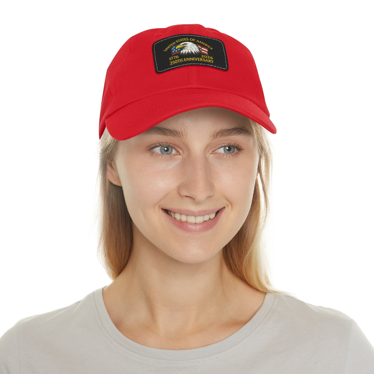 250th Anniversary Leather Patch Hat – Adjustable Chino-Twill Dad Cap