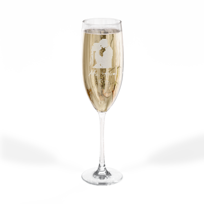 Custom Engraved - 8 oz Champagne Flutes – Wedding & Anniversary Gifts