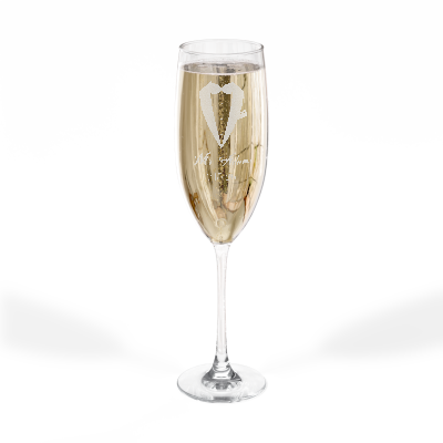 Custom Engraved - 8 oz Champagne Flutes – Wedding & Anniversary Gifts