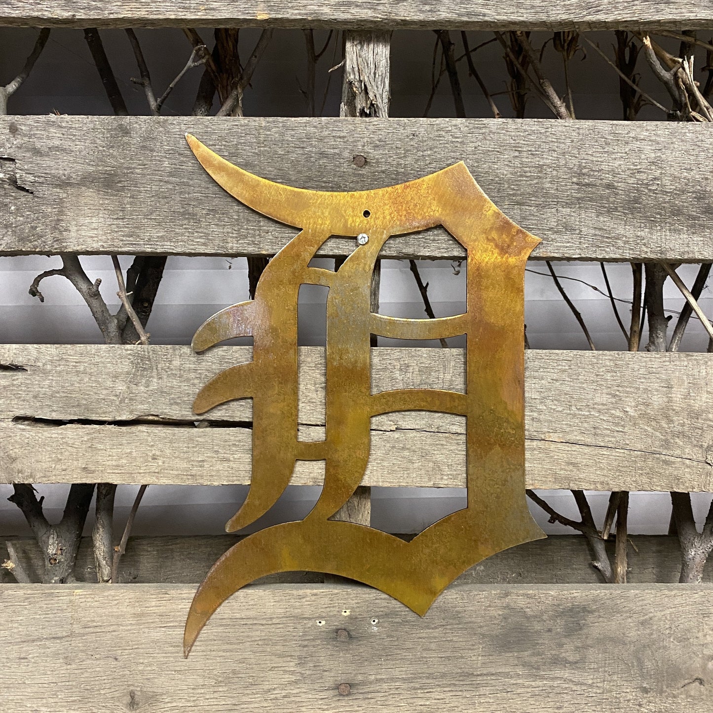 Old English D Metal Wall Art | Detroit Tigers Steel Décor