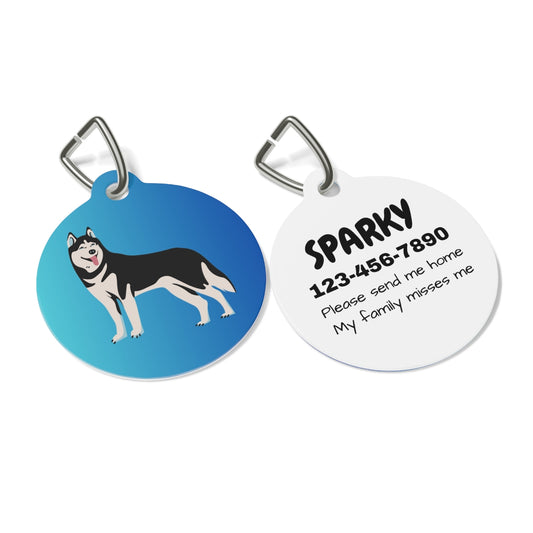 Custom pet ID tag stainless steel personalized dog cat name phone