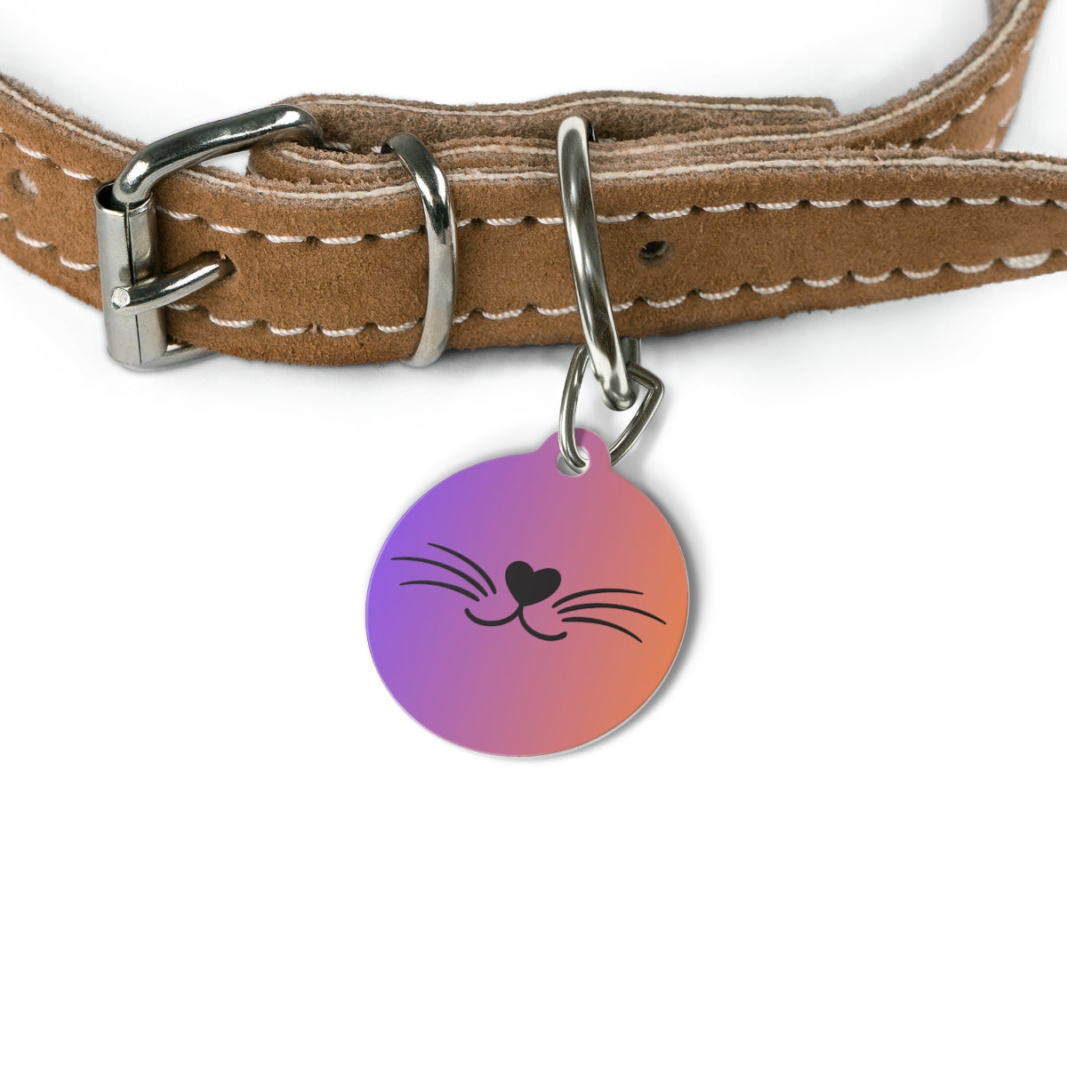 Custom pet ID tag stainless steel personalized dog cat name and phone