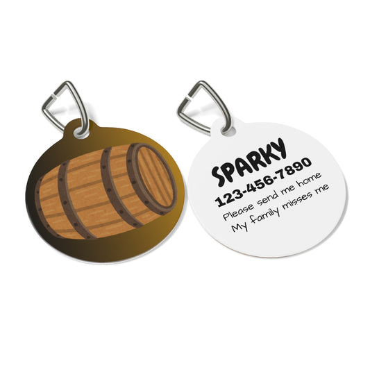 Custom pet ID tag stainless steel personalized dog cat name phone