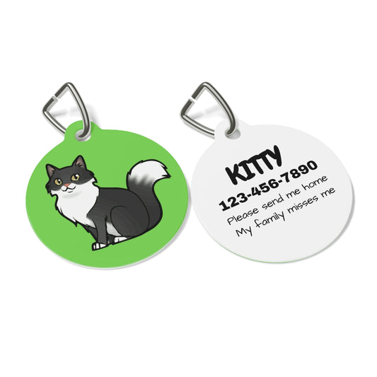 Custom pet ID tag stainless steel personalized dog cat name phone